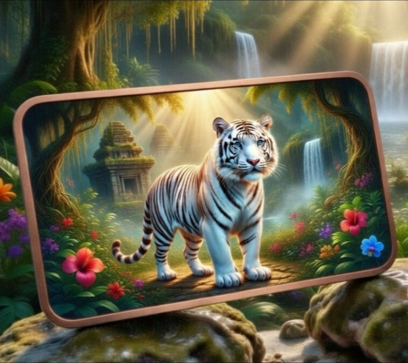 In Stock! 5oz Copper White Tiger WITH CAPSULE