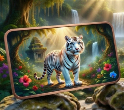 In Stock! 5oz Copper White Tiger WITH CAPSULE