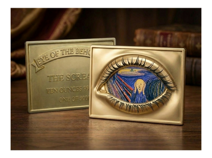 Toromint! Eye of the Beholder - The Scream Gold Gilt 10 oz Copper Medal (04/15)