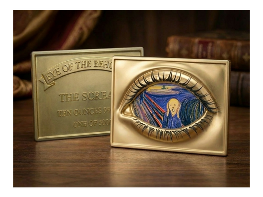 Eye of the Beholder - The Scream Gold Gilt 10 oz Copper Medal (04/15)