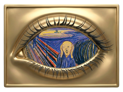 Eye of the Beholder - The Scream Gold Gilt 5 oz Copper Medal (04/15)