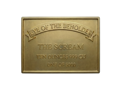 Toromint! Eye of the Beholder - The Scream Gold Gilt 10 oz Copper Medal (04/15)