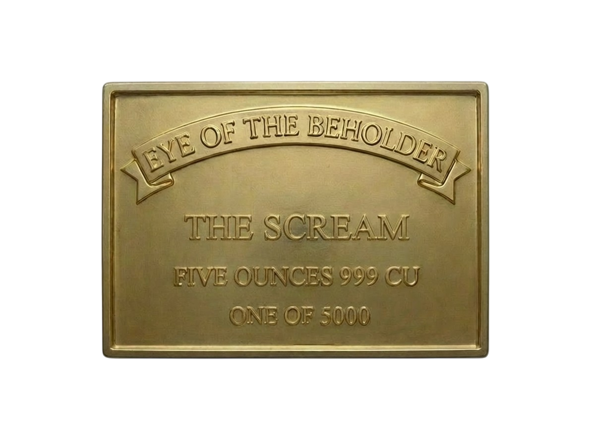 Eye of the Beholder - The Scream Gold Gilt 5 oz Copper Medal (04/15)