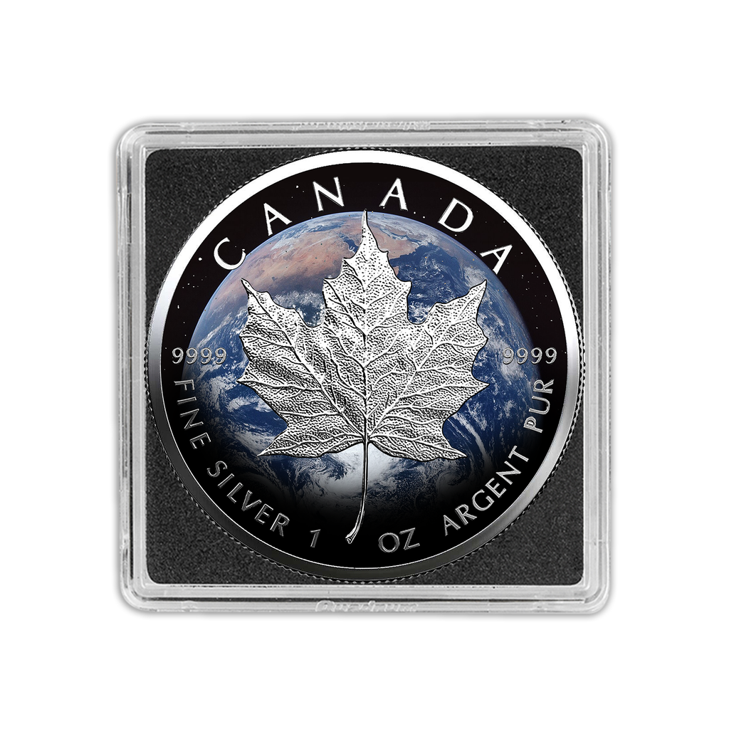 In Stock! 2026 Canada Maple Leaf Earth Edition 1 oz Silver Coin