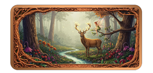 10oz Enchanted Moonriver Grove Colorized Copper Bar in Capsule