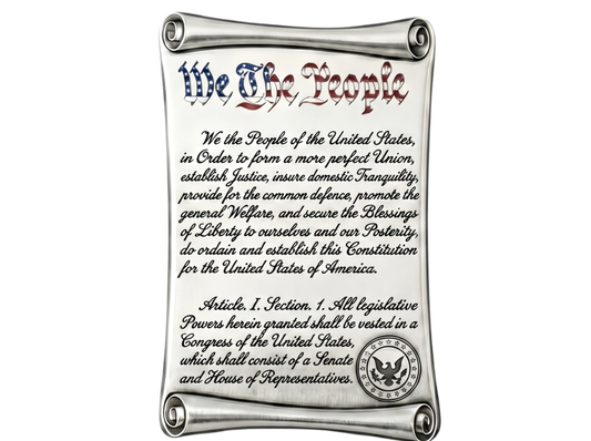 Founders Collection - 250th Anniversary U.S. Constitution Silver Gilded 10 oz Copper Medal (04/15)