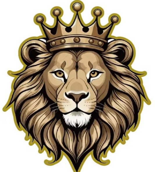 King of the Jungle Colorized Shaped 1 oz Copper Medal (04/15)