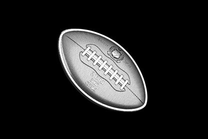 In Stock! 2025 Samoa Touch Down (Football Shaped) 1 oz Silver Coin (1,500 Mintage)