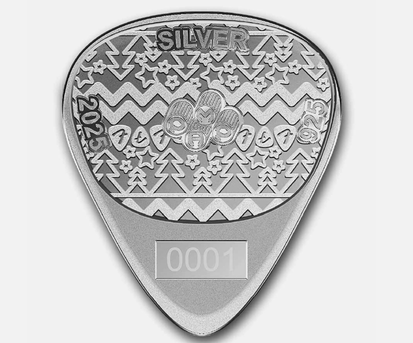 In Stock! 2025 10 Gram Silver Fender 351 Heavy Guitar Pick - 3,500 Mintage