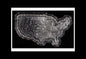 In Stock! Map of the United States of America 2 oz Silver Stacker Shaped w/ Capsule