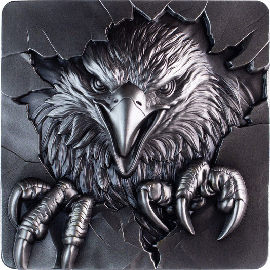 In Stock! 2025 Korean Furious Beasts Eagle Stacker 2 oz .999 Silver