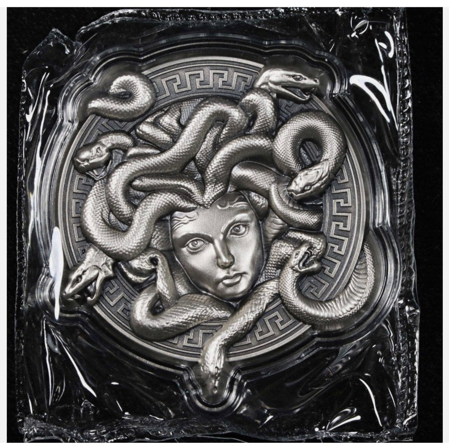 In Stock! 2025 Korea KOMSCO 2 Ounce Silver Serpent Crown (Medusa) Stacker - OGP