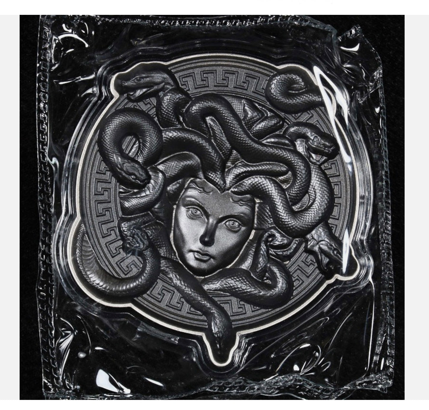 In Stock! 2025 Korea KOMSCO 2 Ounce Silver Serpent Crown (Medusa) Stacker - OGP