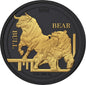 In Stock! Premium 2026 Ascension Islands Golden Enigma Edition Bull vs. Bear 1 oz Black Ruthenium & 24K Gilded Silver