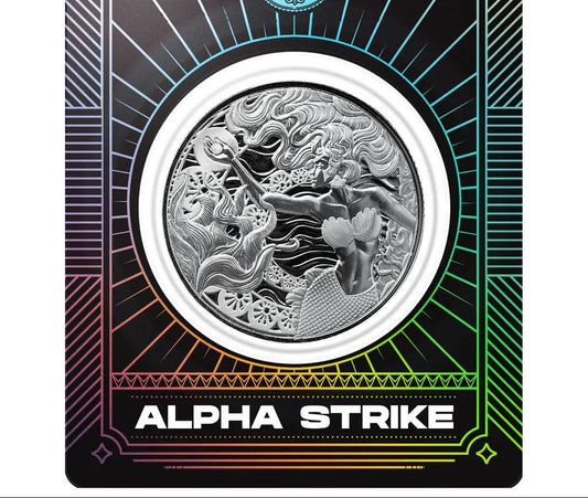 In Stock! Alpha Strike 2025 Mermaid BU 1oz 999 Fine Silver