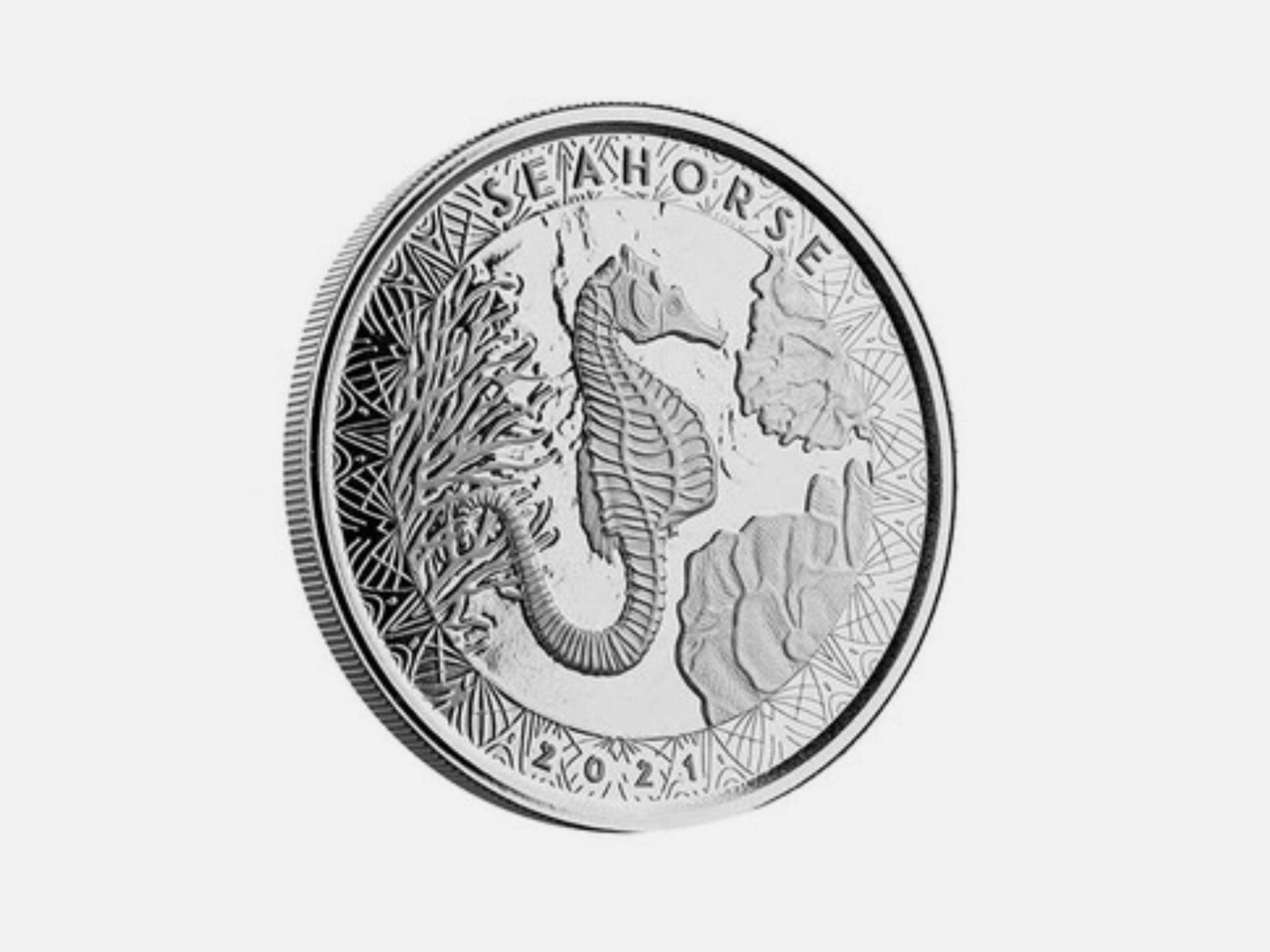 In Stock! 2021 Samoa 1 oz Silver 999 Pure - 2 Tala Seahorse