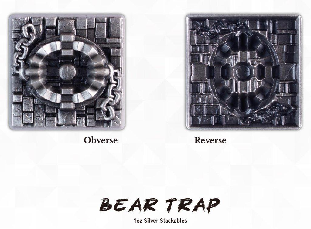 In Stock! Korea Today 2025 Bear Trap 1 oz Silver Stacker