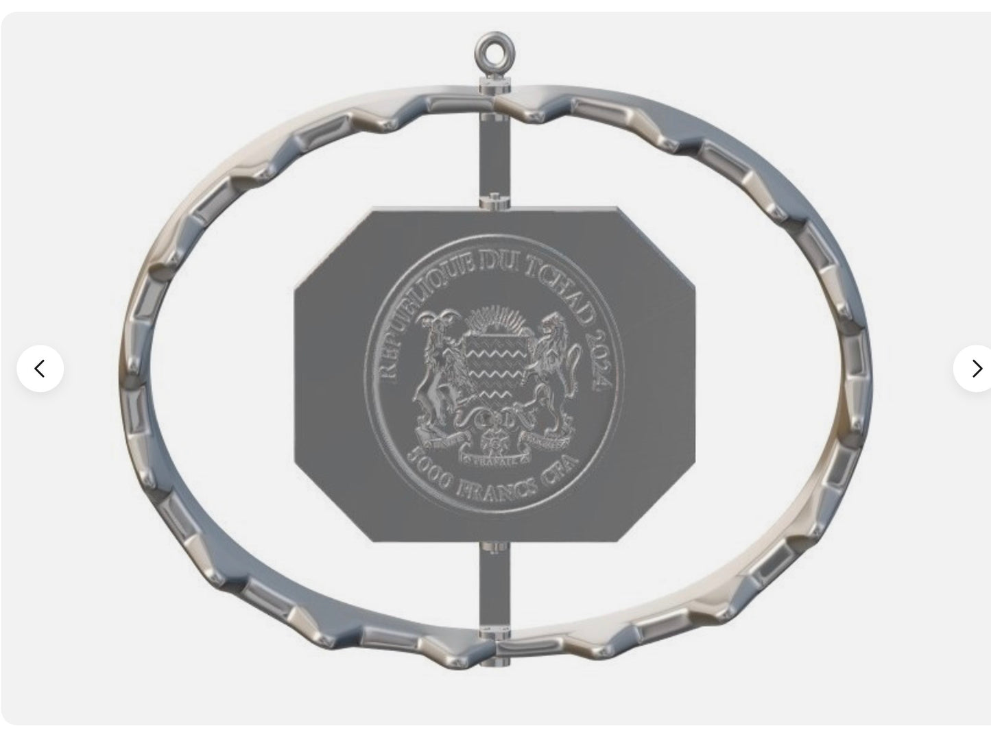 In Stock! 2024 5000CFA Chad - BEAR TRAP - 1oz 999 SILVER Coin w/Box & COA