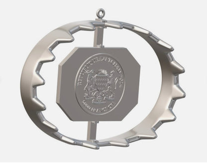 In Stock! 2024 5000CFA Chad - BEAR TRAP - 1oz 999 SILVER Coin w/Box & COA