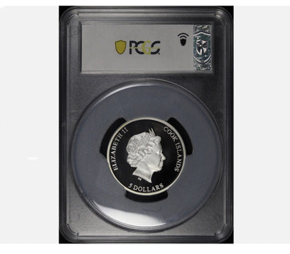 In Stock! 2022 Cook Islands $5 Silver Circles of Life 1 oz PCGS PR-70 DCAM First Day Issue