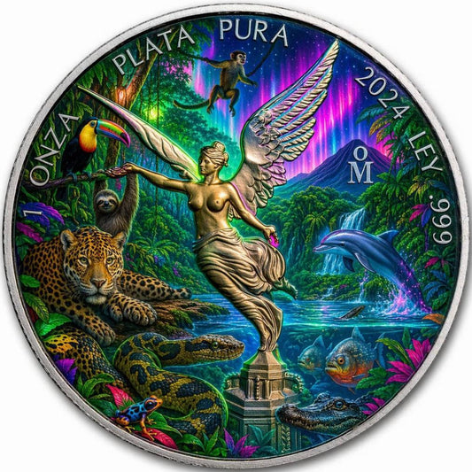 Estimate: 2024 Mexico Libertad 1 oz Silver Mystical Amazon Rainforest Coin (Mintage TBD at end of Presale)