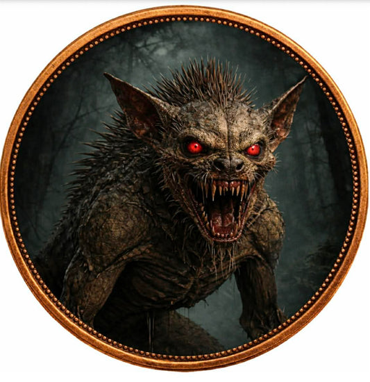 New Series! 5 oz Mythical Creatures Chupacabra .999 Copper Round Series (4/16)