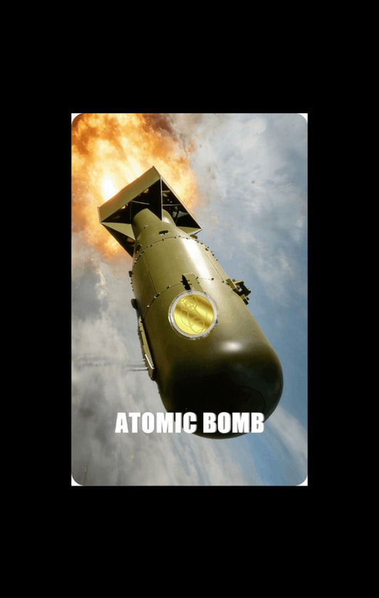 2026 Liberia Atomic Bomb 1/1000 oz Gold Coin in Card (04/15)