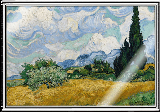 2026 Ghana Wheat Field with Cypresses by Van Gogh 5g Silver Foil. In Silver We Trust! (04/16)