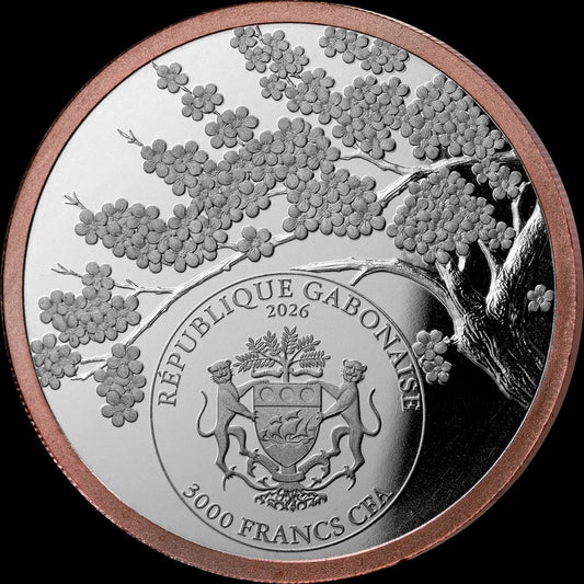 2026 Gabon Ultimate Platinum Blossom 1/4 oz Platinum Coin (04/17)