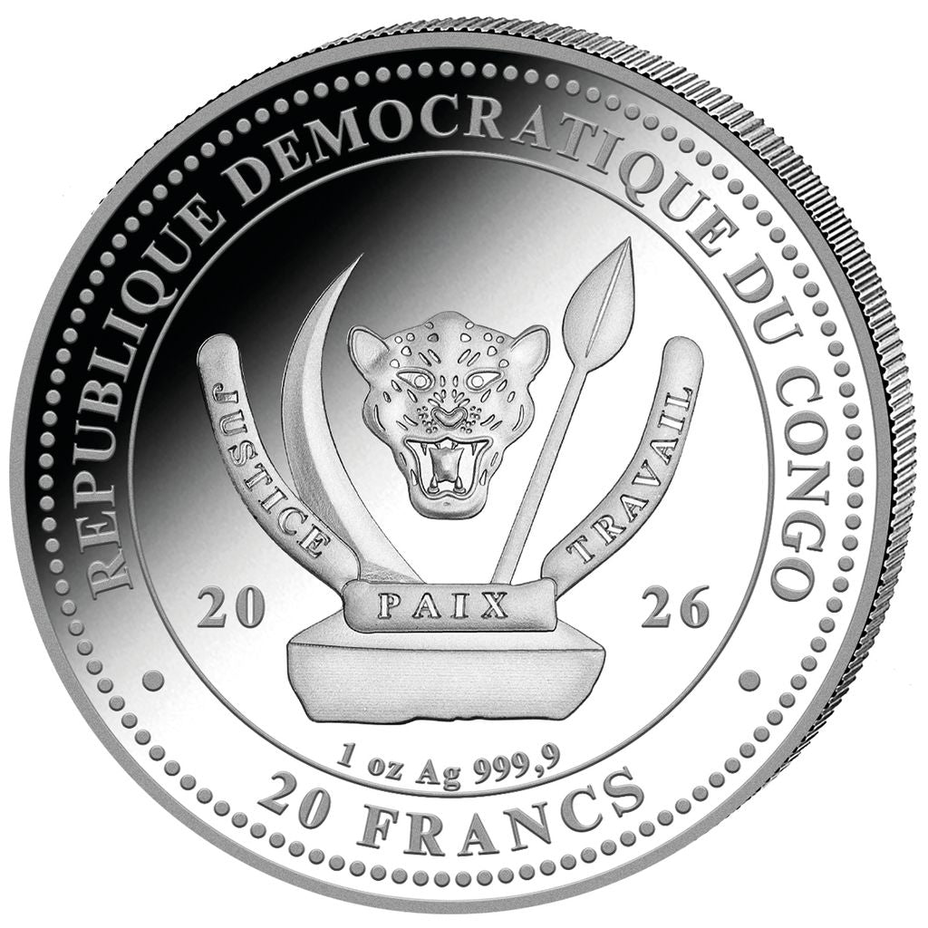 In Stock! 2026 Congo World's Wildlife Shark Colorized 1 oz Silver