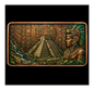 2026 Mayan Temple Antique Colorized Copper 5oz .999 Bar