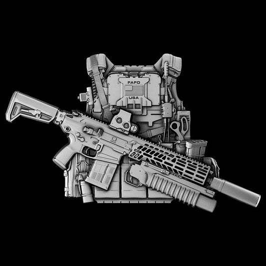 In Stock! 2026 USA Bulletproof Vest Shaped 2 oz Silver Medal (04/24)