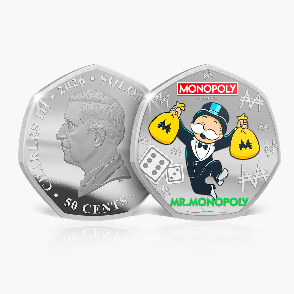 In Stock!New Version! 2026 Solomon Islands Monopoly Legends of the Board 6 x 9g CN Coin Set