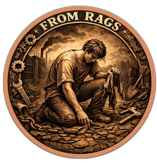 Rags to Riches 1 oz Copper Round (04/21)