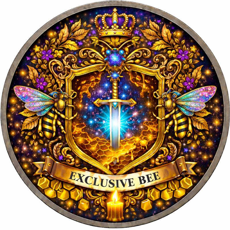 Exclusive Nature Bee - Glitter Wings Gilded Edition 1 oz Copper Round (04/24)