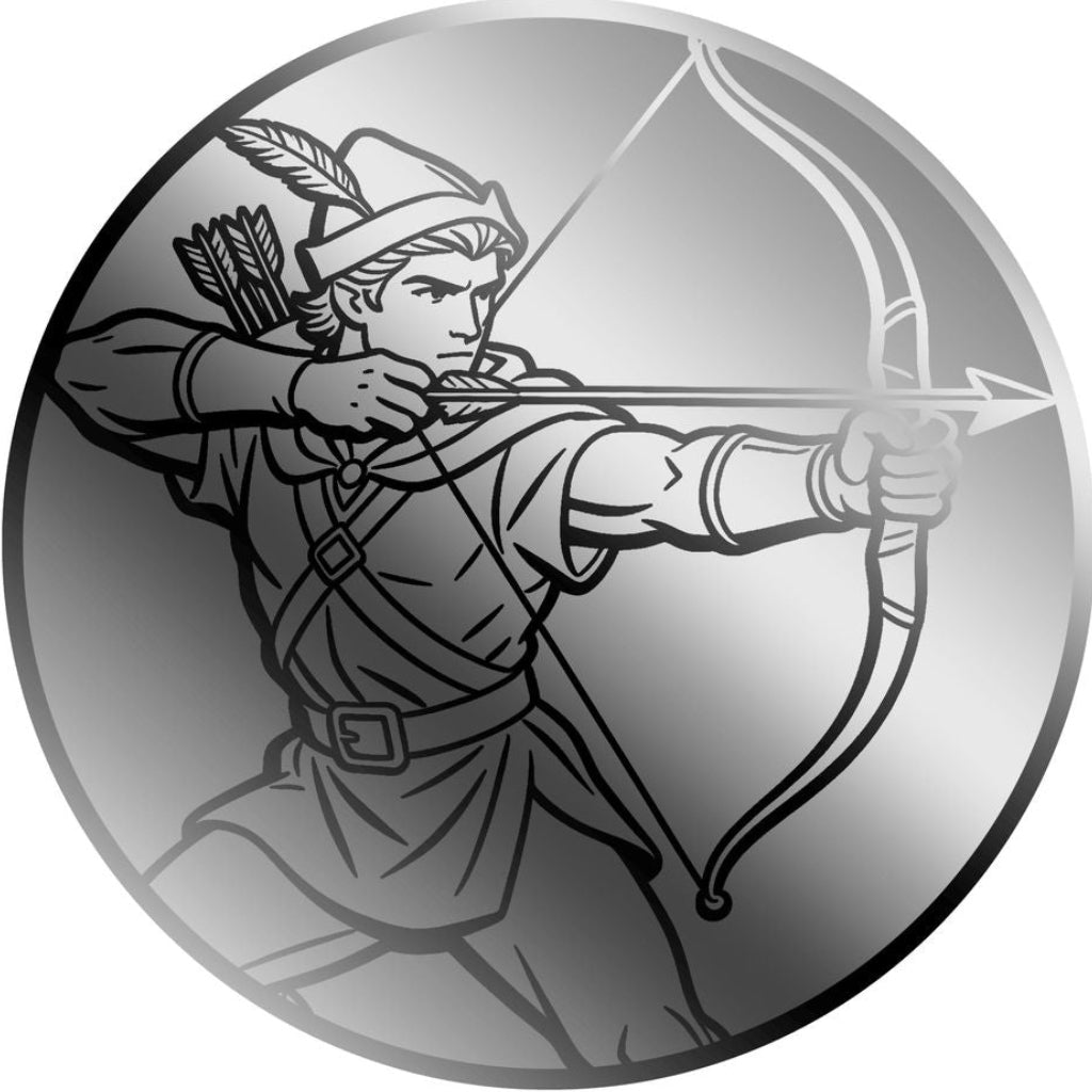 2025 Liberia Robin Hood 1/500 oz Palladium Coin in Card (04/20)