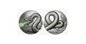 Viper's Venom Glow-in-the-Dark 2 x 1 oz Copper Medal Set in DuoStack Capsule (04/22)
