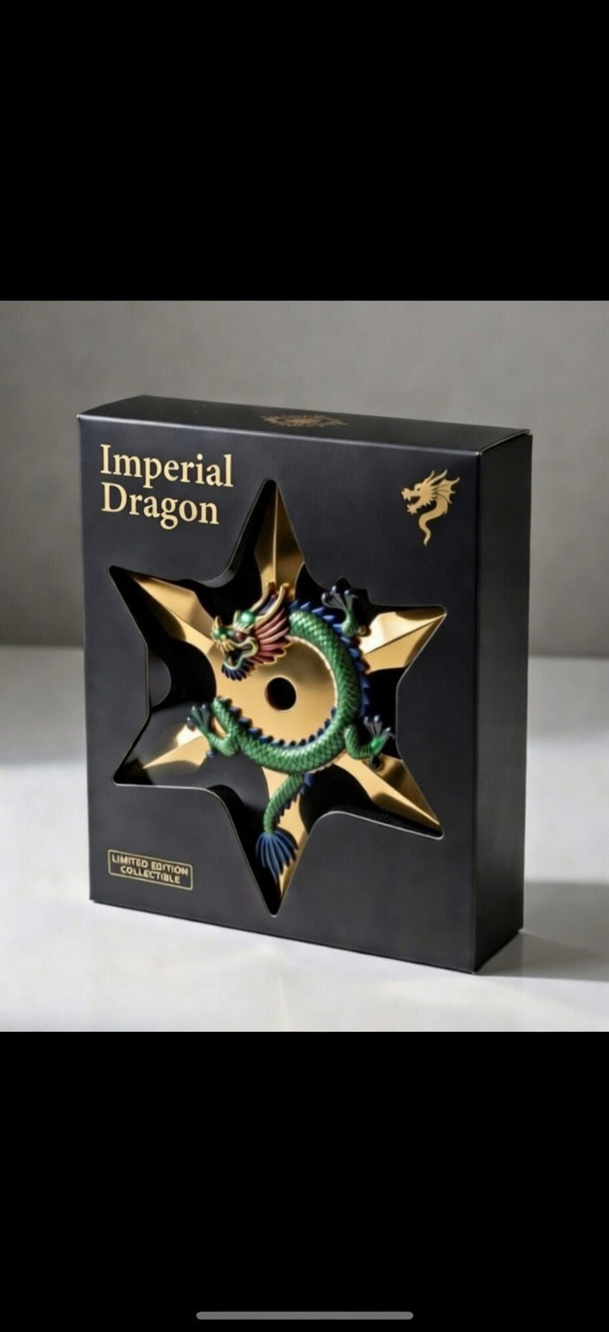 2 oz Copper NINJA STAR DRAGON WITH BOX