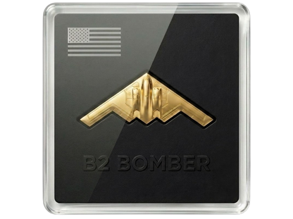 B2 Bomber Jet Shaped 1/20g Gold Medal. Toromint (04/22)