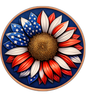Freedom Flower Colorized 5 oz Copper Round (04/22)