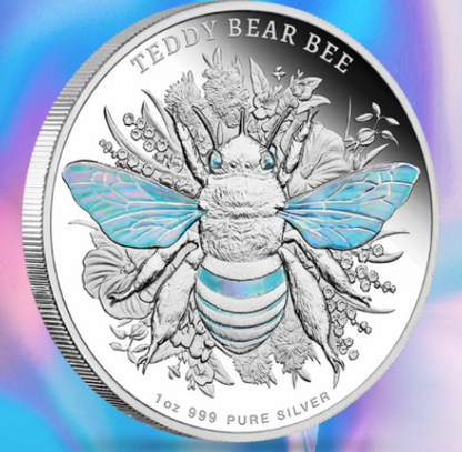 In Stock! 2026 Niue Teddy Bear Bee 1 oz Silver Coin (04/22)
