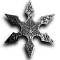 In Stock! Redrum Dragon Throwing Star 1/2 oz Silver