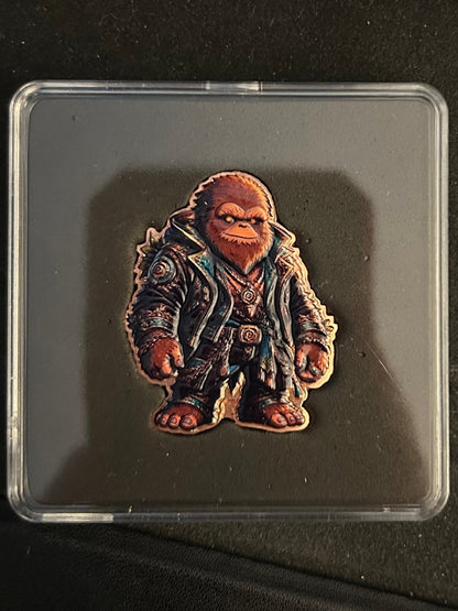 In Stock! Blingfoot Shaped Colorized 1 oz Copper Medal