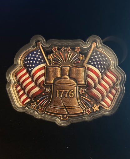 In Stock! 100 Gram Spirit of 1776 Colorized Copper in Display Box