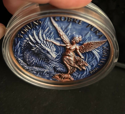 In Stock! Premium Ice Dragon Libertad Tribute 5 oz Copper