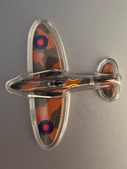 In Stock! Supermarine Spitfire Shaped 1 oz Copper Medal