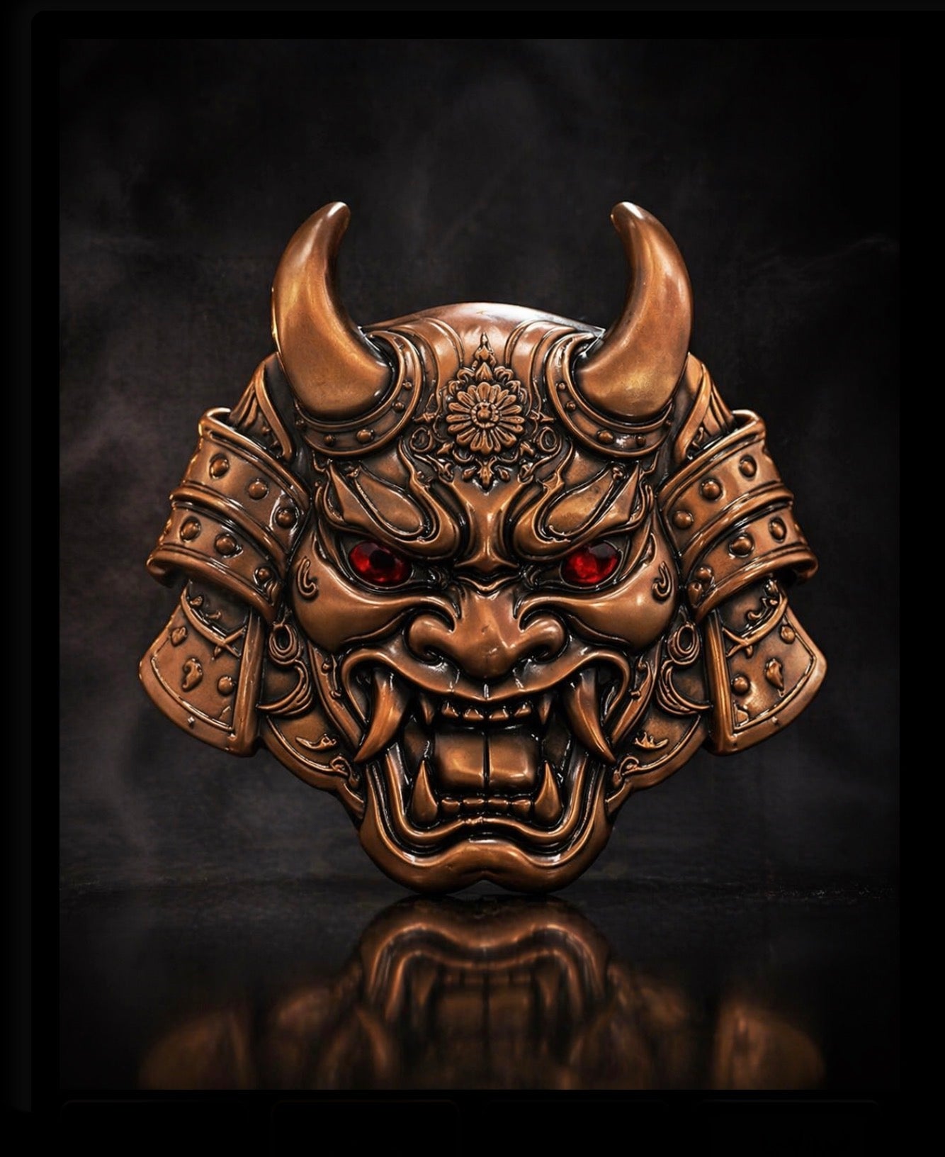 In Stock! ONI Mask 5 AVDP Ounce Japanese Demon Mask Copper. 999 Copper