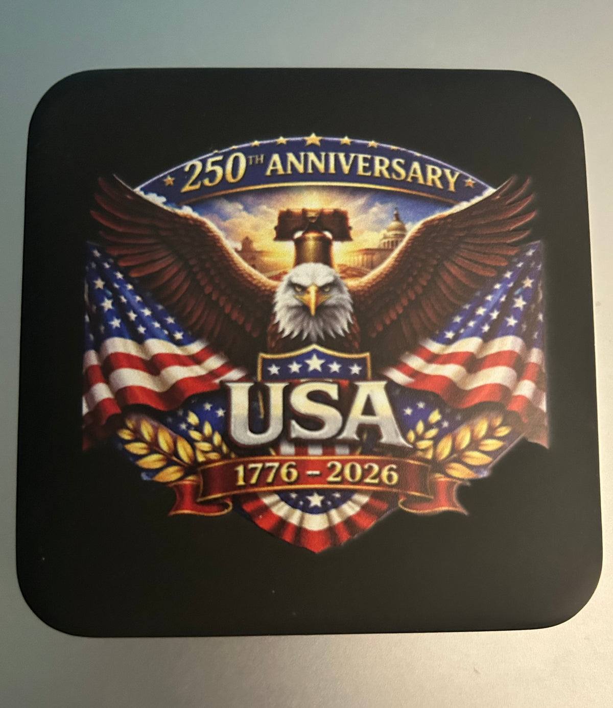 In Stock! USA 250th Anniversary Commemorative Colorized 1 oz Copper Medal High Relief!