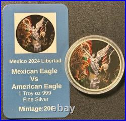 In Stock! 2024 Libertad Mexican Eagle Vs American Eagle 1 oz Silver