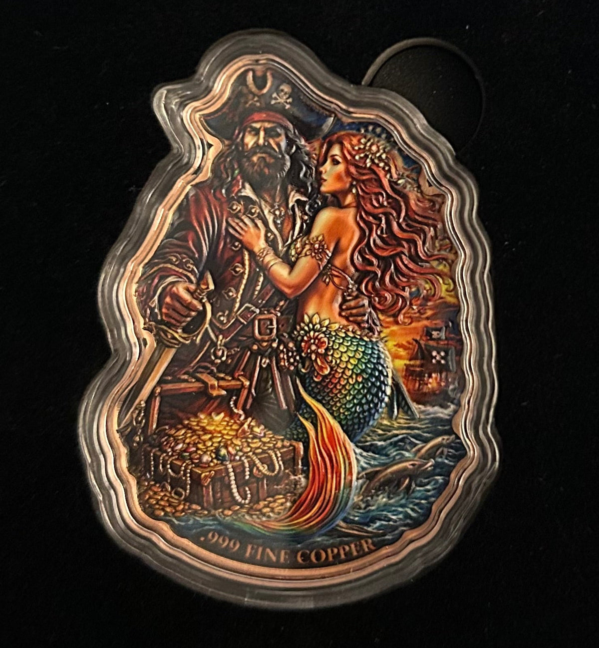 In Stock! Siren's Treasure Colorized 100g Copper Medal